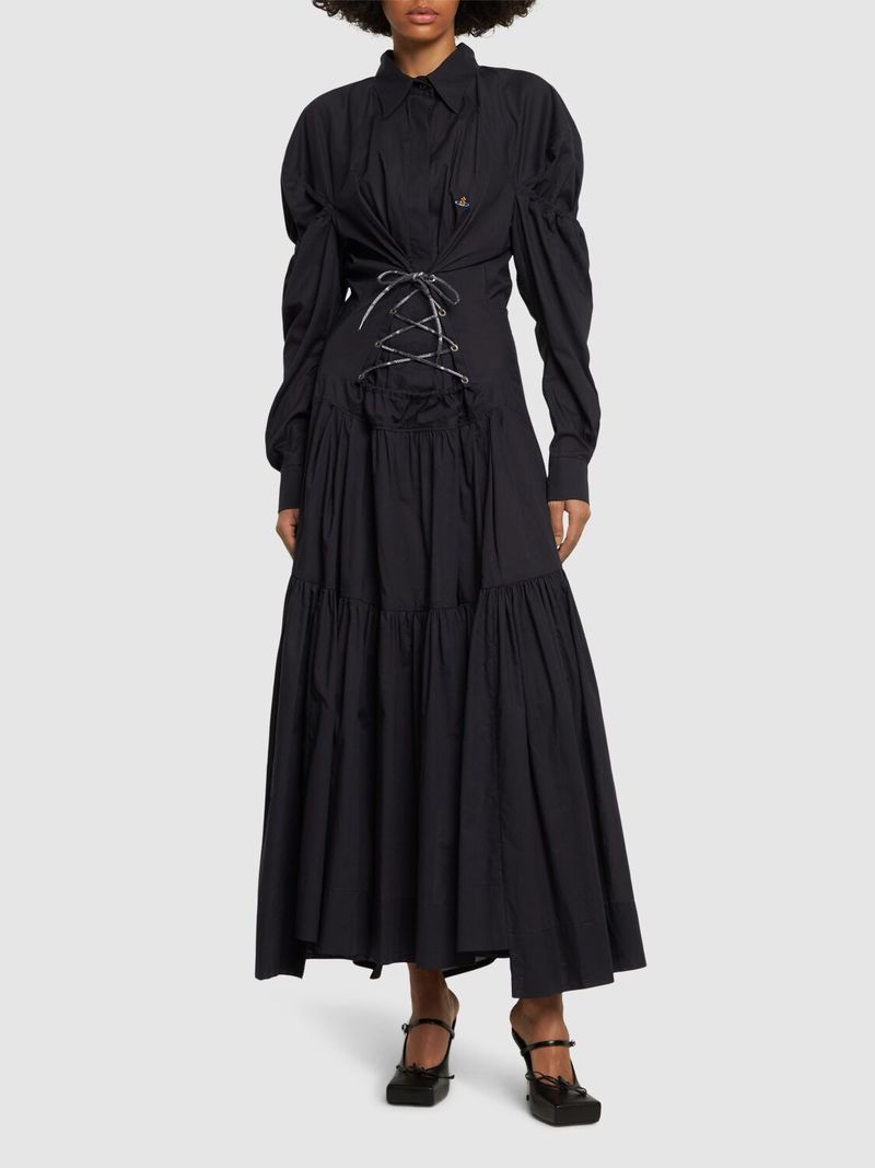 Vivienne westwood フリル デザイン ワンピース ブラック 0 Vivienne Westwood RED LABEL (ヴィヴィアンウエストウッド