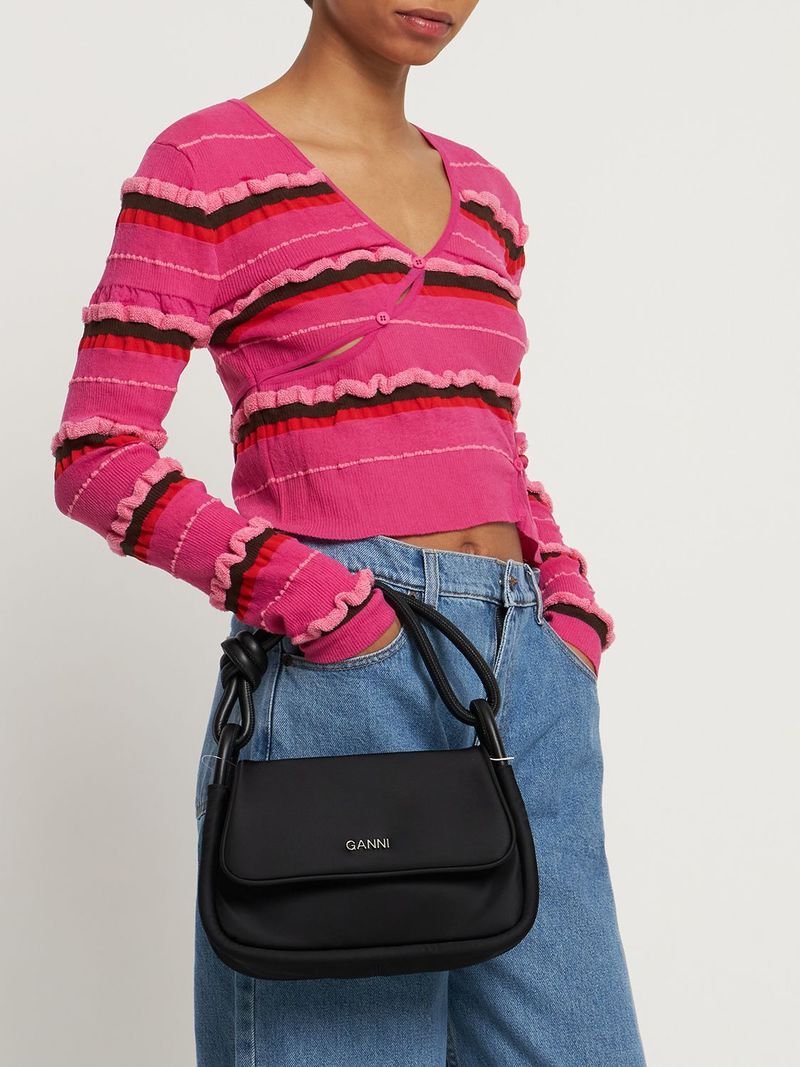 【GANNI】Knot Flap Over Shoulder Bag GANNI - Knot Flap Over Shoulder Bag GANNI