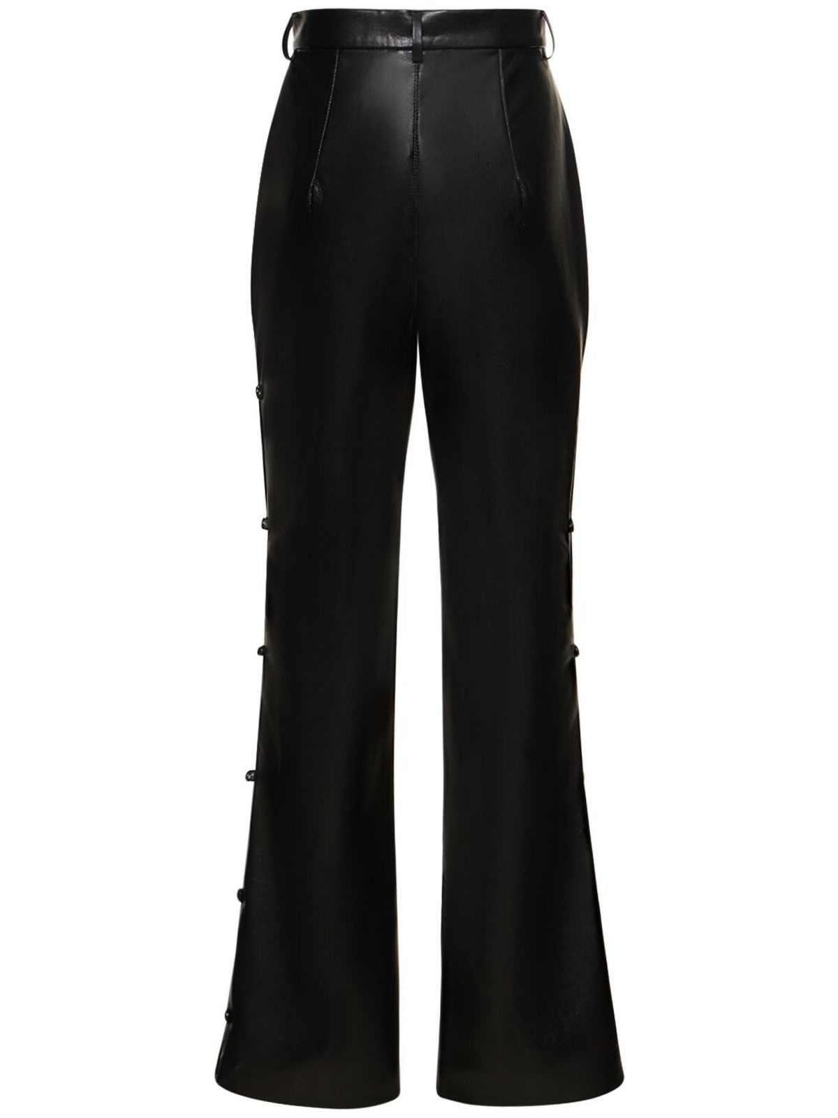 Nanushka Felina Straight Faux Leather Pants - Black | Garmentory