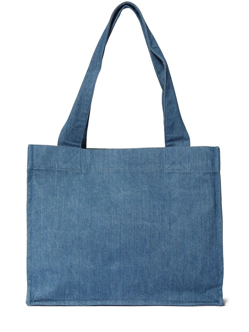 Ganni Large Easy Denim Tote Bag - Blue | Garmentory