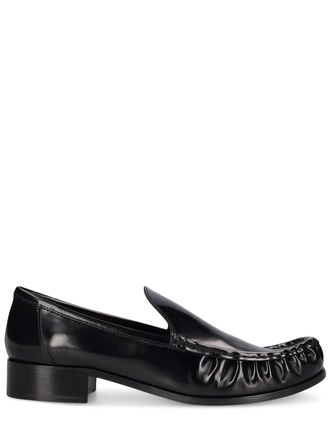 Acne Studios 35mm Babi Leather Loafers - Black | Garmentory