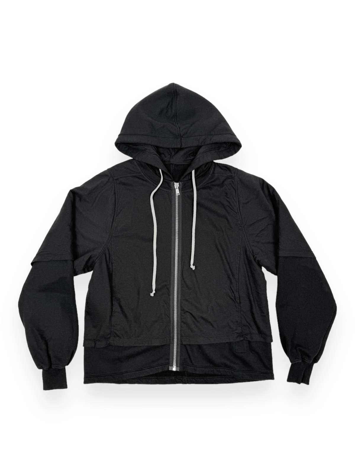 トップス Rick Owens DRKSHDW ZIPPED HUSTLER HOODIE Zipped Hustler Hoodie in Black – SVRN