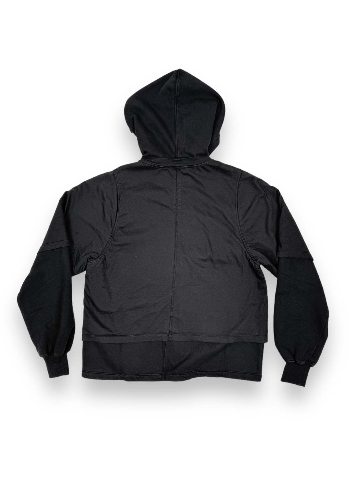 Rick Owens Zipped Hustler Hoodie - Black | Garmentory