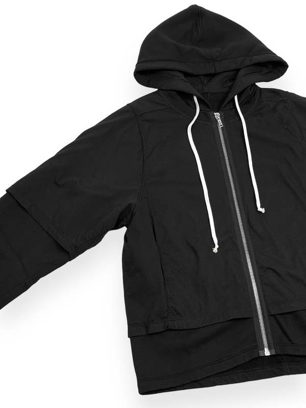 トップス Rick Owens DRKSHDW ZIPPED HUSTLER HOODIE Zipped Hustler Hoodie in Black – SVRN