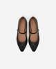 Flattered Camilla Leather Ballet Flats - Black - Thumbnail 3