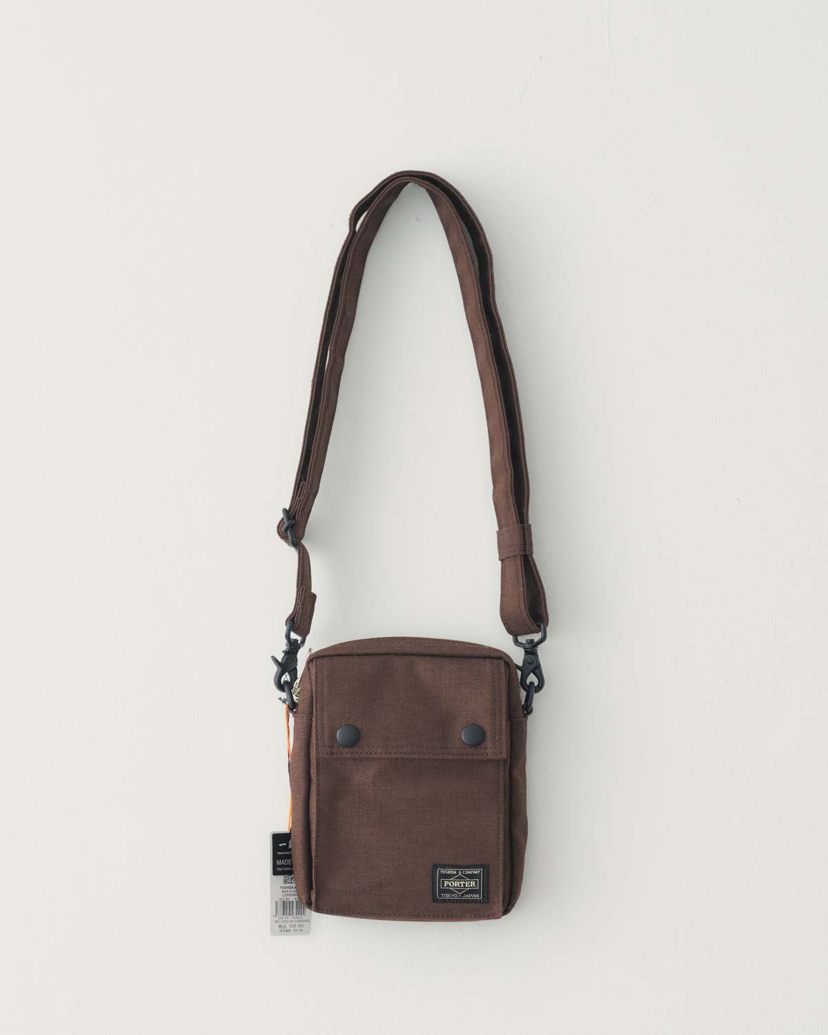 Porter Yoshida & Co Smoky Vertical Shoulder Bag - Brown | Garmentory