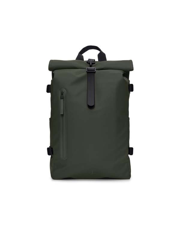 rains backpack dark green MSN Bag Waterproof Messenger for Men & Women, Laptop The waterproof design features a rounded zip opening for full access and a second c Rains Large Mochila Rolltop Rucksack