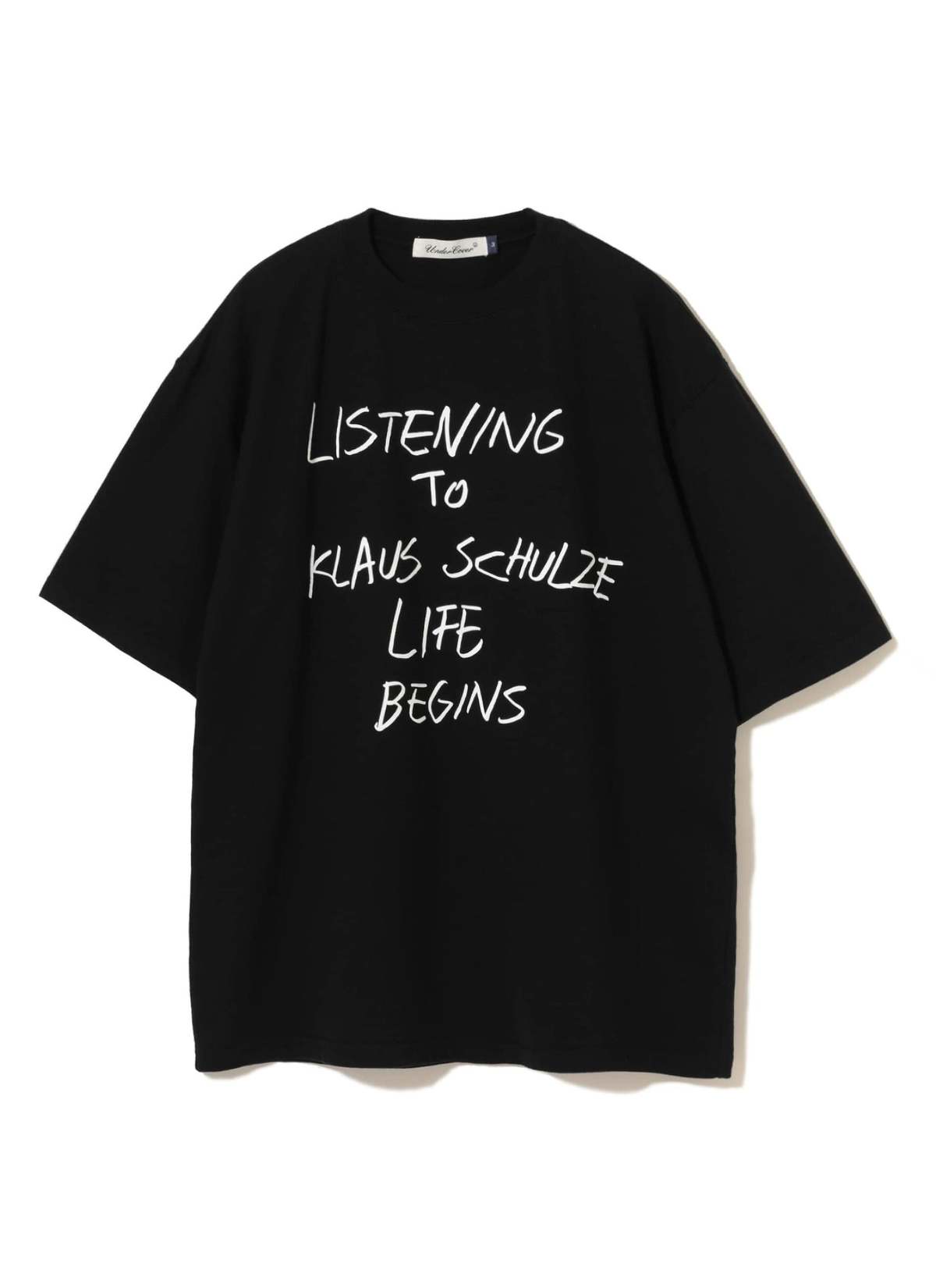 【新品】UNDERCOVER 24SS KLAUS 直筆 Tシャツ 黒 4 T Undercover Listening To Klaus Schulze T-shirt - Black | Garmentory