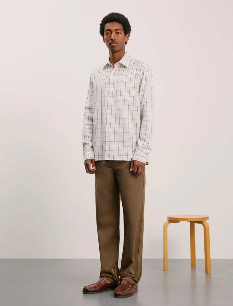 [COSYHARU公式]Generic 4 button T-shirt 関税・送料込み Another Shirt 4.0 - Blue/White Check | Garmentory