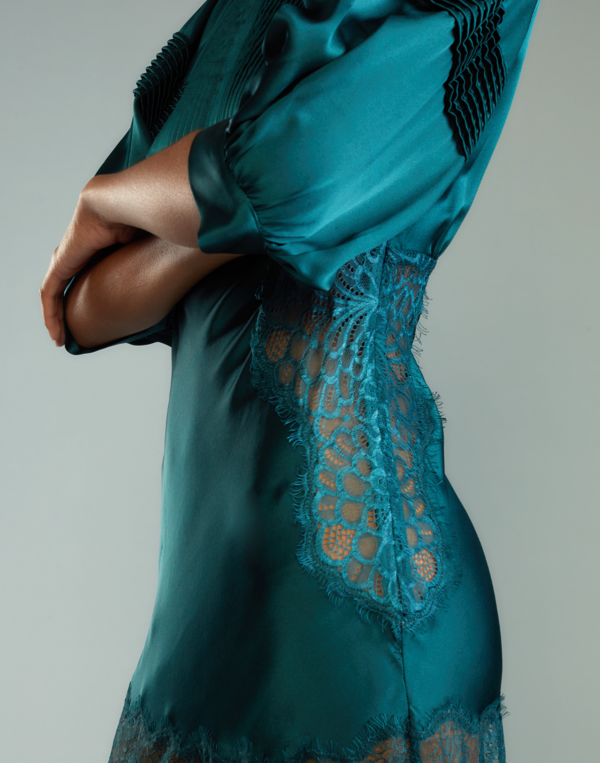 Cynthia Rowley Lure Lace Dress - Teal