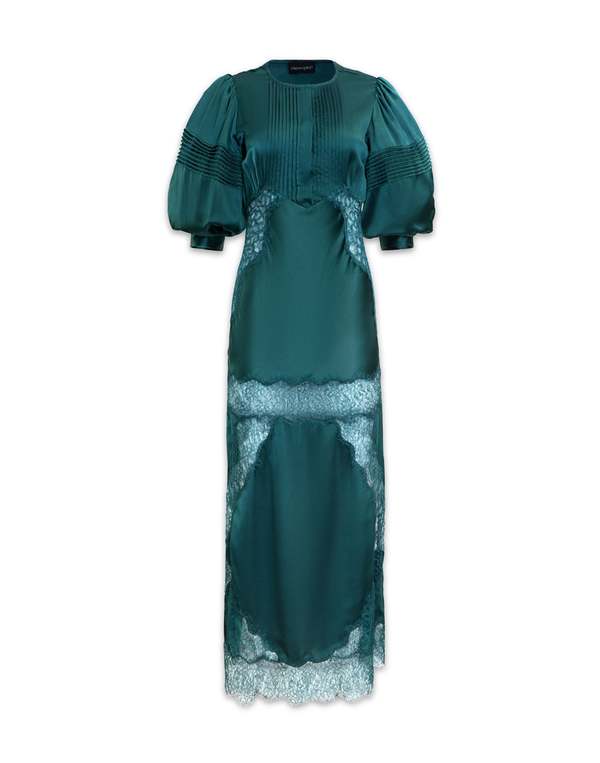 Cynthia Rowley Lure Lace Dress - Teal