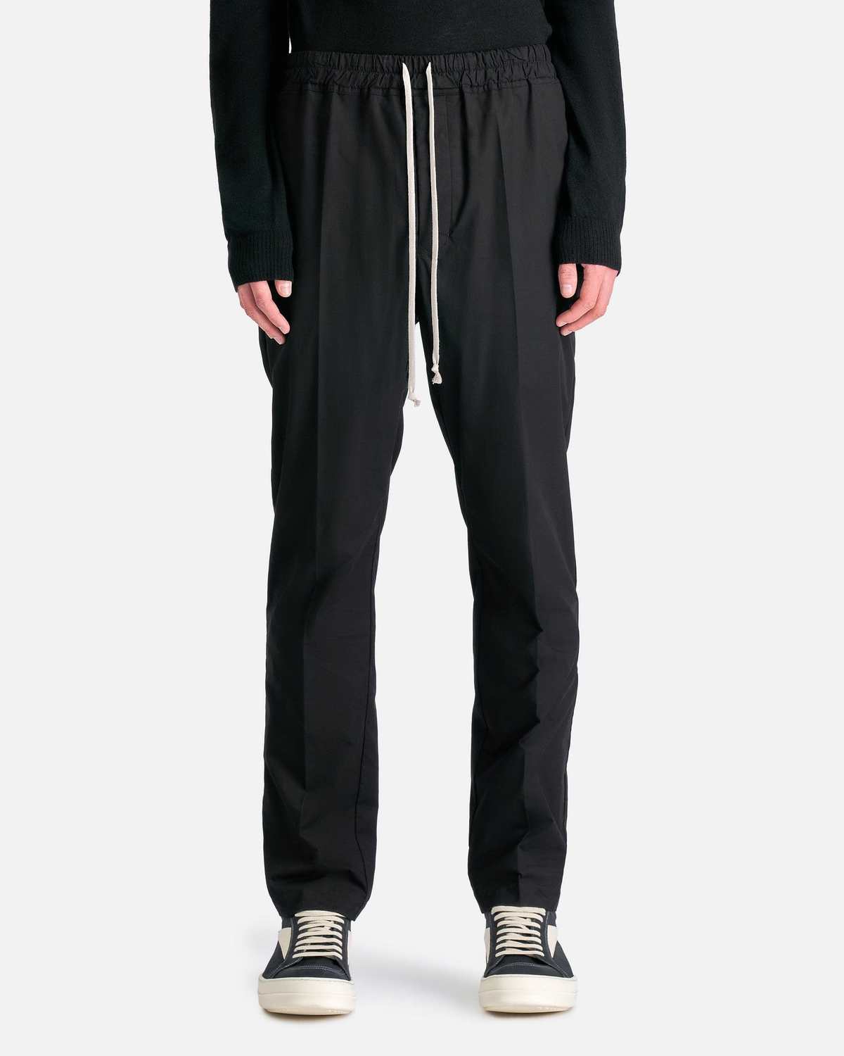 【美品】RICK OWENS DRAWSTRINGS LONG size48 Rick Owens Drawstring Slim Long - Black | Garmentory