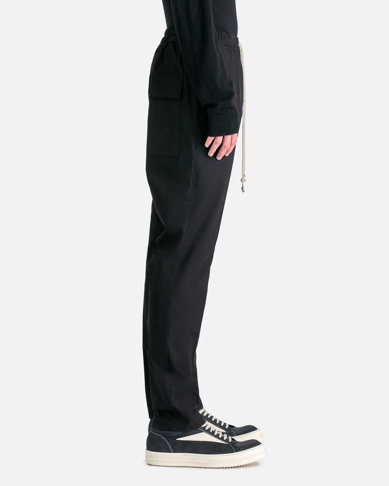 【美品】RICK OWENS DRAWSTRINGS LONG size48 Rick Owens Drawstring Slim Long - Black | Garmentory