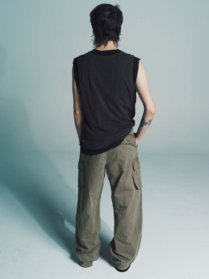 トップス OUR LEGACY REVERSIBLE GRAVITY TANK Our Legacy - Reversible Gravity Tank Black/Antique Chocolate