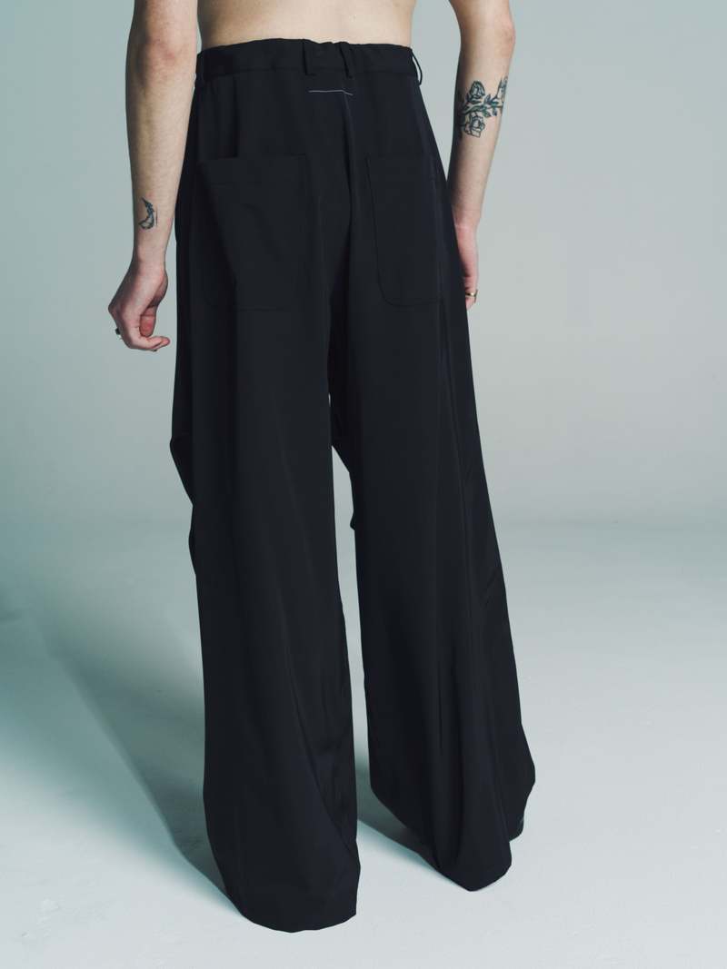 パンツ Mm6 By Maison Margiela Relaxed-Fit Trousers With High Waist 0400018955165_BLACK?wid=600&