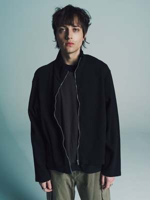 Our Legacy Rib Shrunken Fullzip Polo - Black | Garmentory