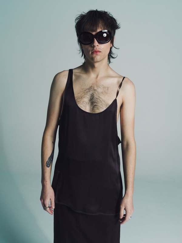 TAKAHIROMIYASHITA The Soloist. Silk Slip Dress - Brown