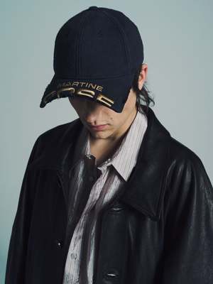 Martine Rose Cut Peak Cap - Navy | Garmentory