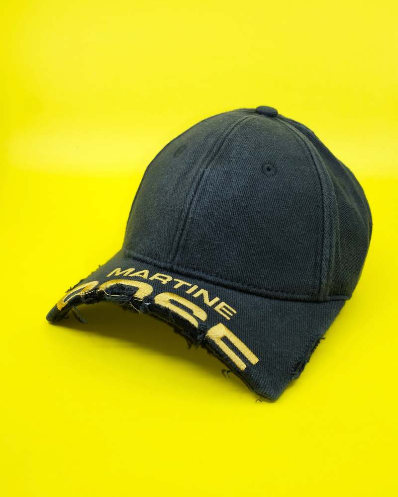 Martine Rose Cut Peak Cap - Navy | Garmentory