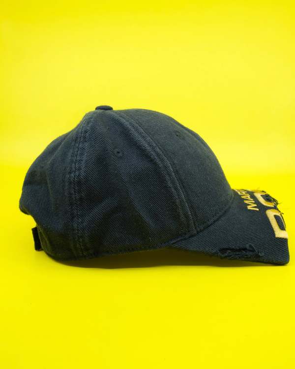 Martine Rose Cut Peak Cap - Navy | Garmentory
