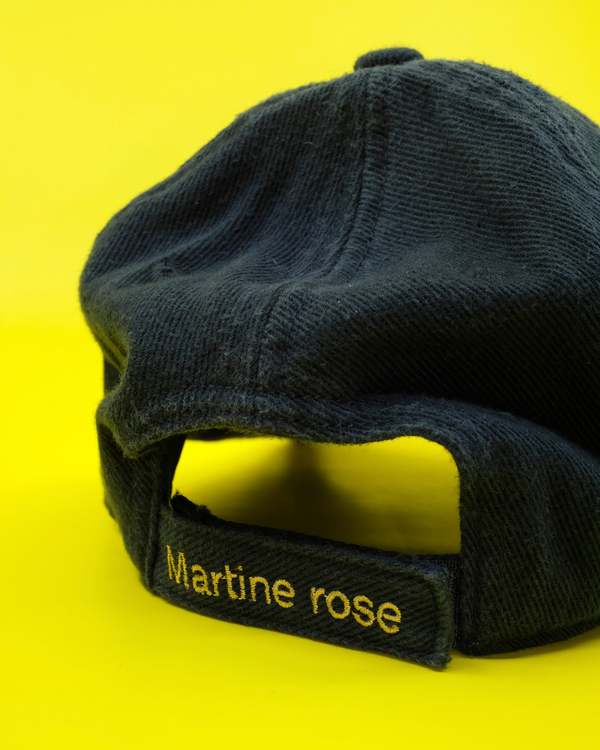 Martine Rose Cut Peak Cap - Navy | Garmentory