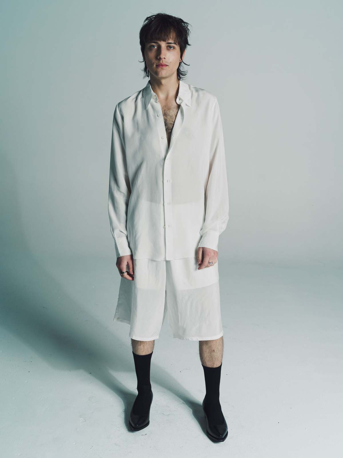 Gabriela Coll Garments Cupro Shirt - White | Garmentory