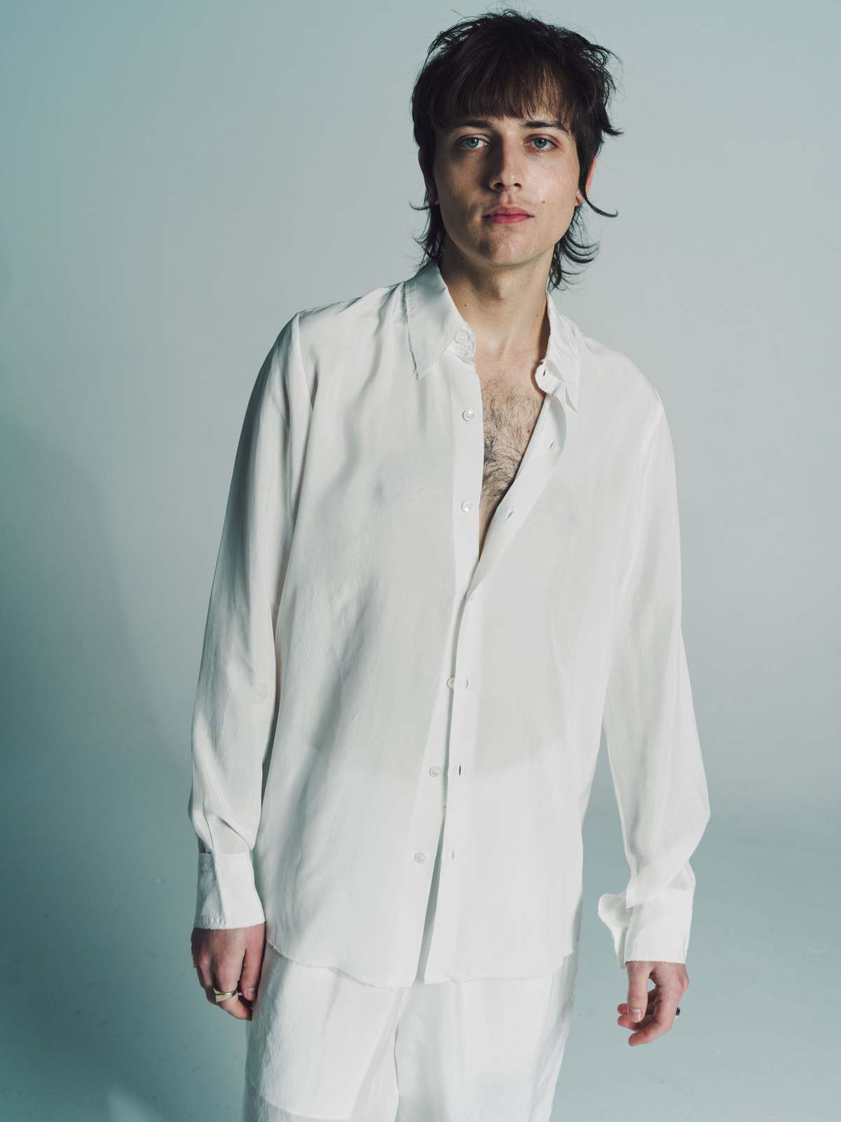 トップス GABRIELA COLLGARMENTS CUPRO SHIRT Gabriela Coll Garments Cupro Shirt - White | Garmentory
