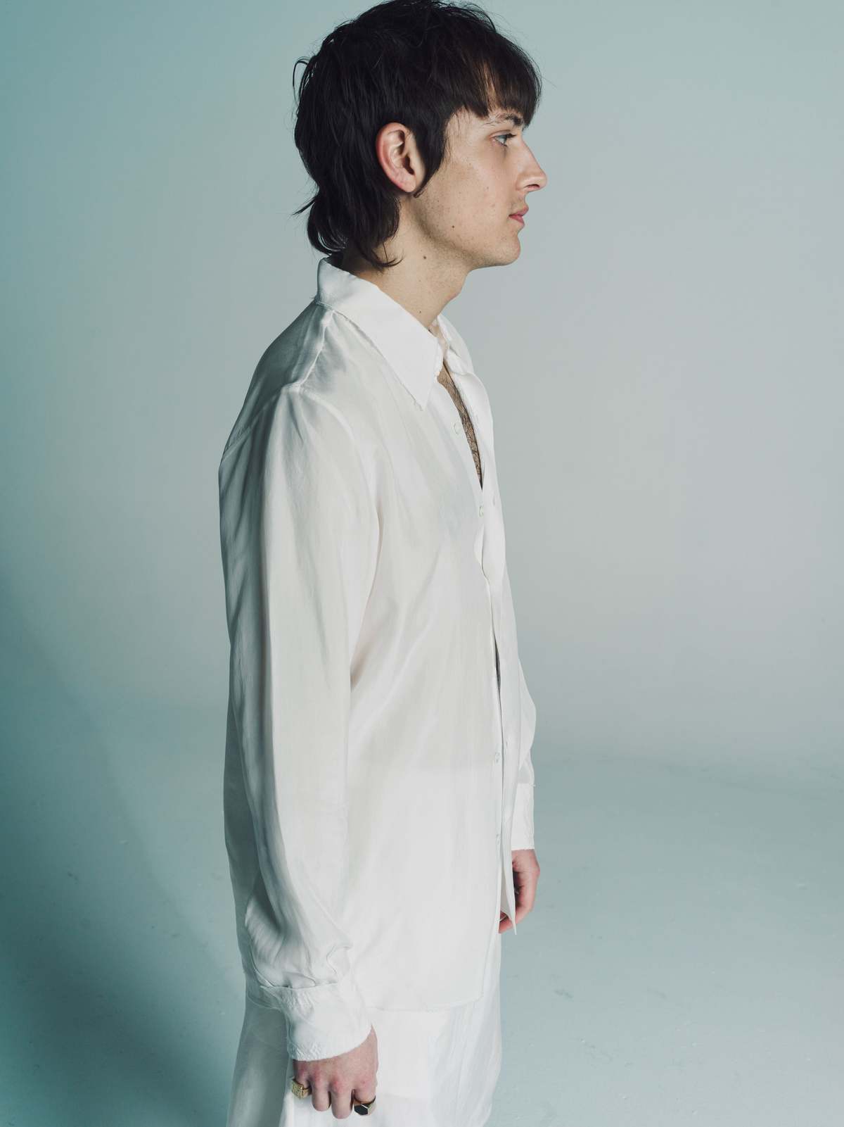 Gabriela Coll Garments Cupro Shirt - White | Garmentory