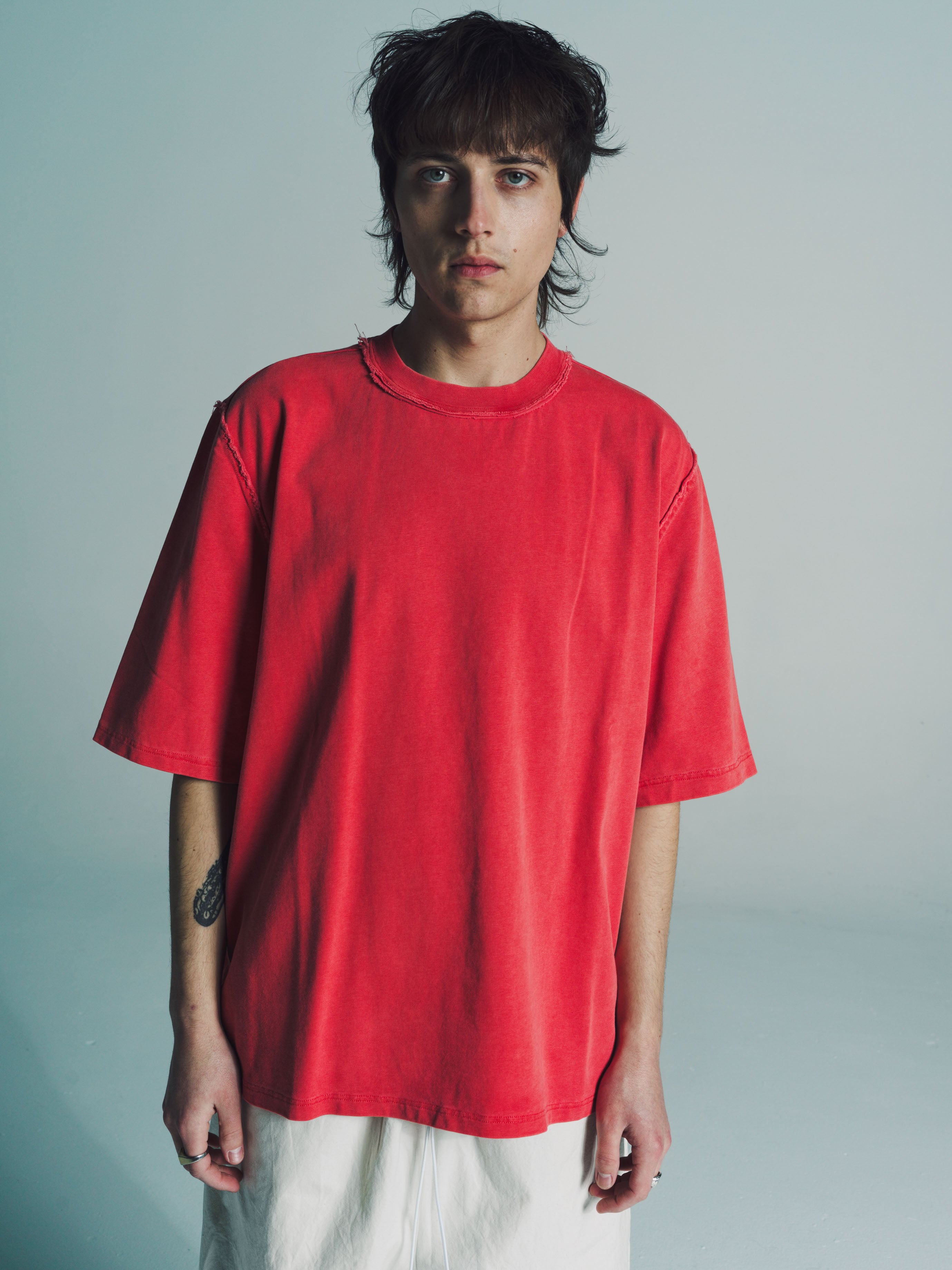 Camiel Fortgens Old Dye Heavy Jersey Big Tee - Red Rewards - Monetha