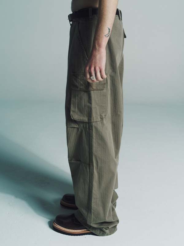 Our Legacy Herringbone Mount Cargo - Uniform Olive | Garmentory