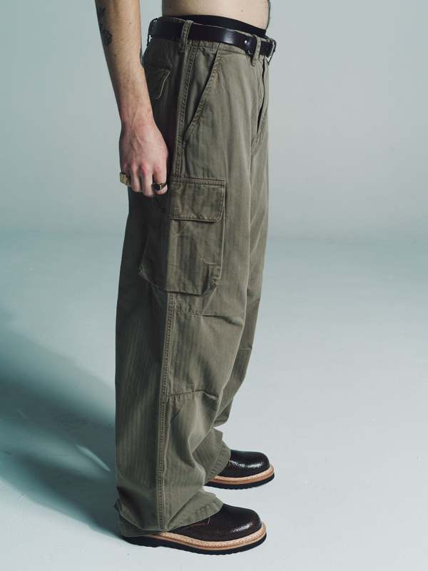 Our Legacy Herringbone Mount Cargo - Uniform Olive | Garmentory