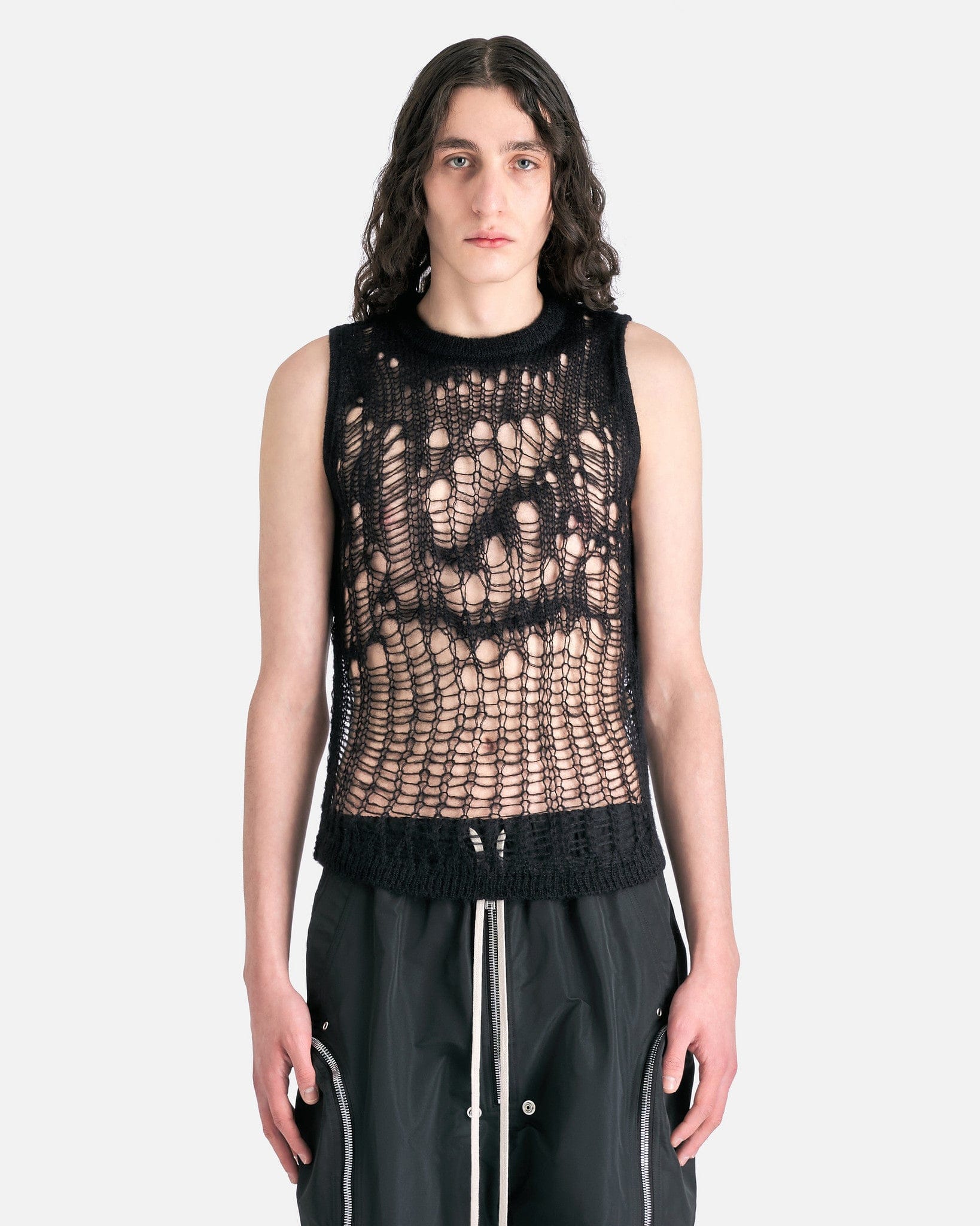 Rick Owens Spider Tank - Black | Garmentory