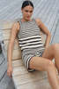 Eleven Six Lara Crochet Short - Stripe - Thumbnail 6