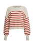 Eleven Six Layla Stripe Sweater - Ivory/Tomato - Thumbnail 5