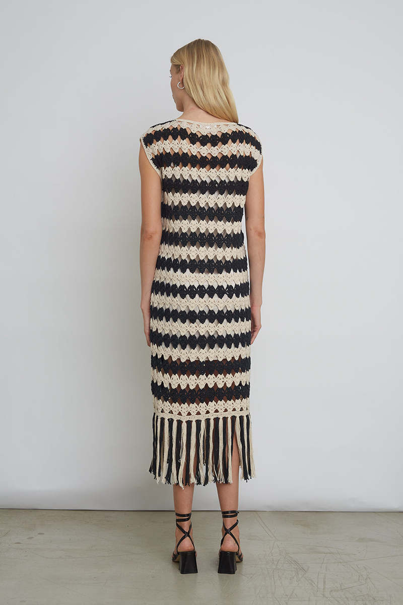 striped crochet dress pattern Granny Stripe Crochet Dress
