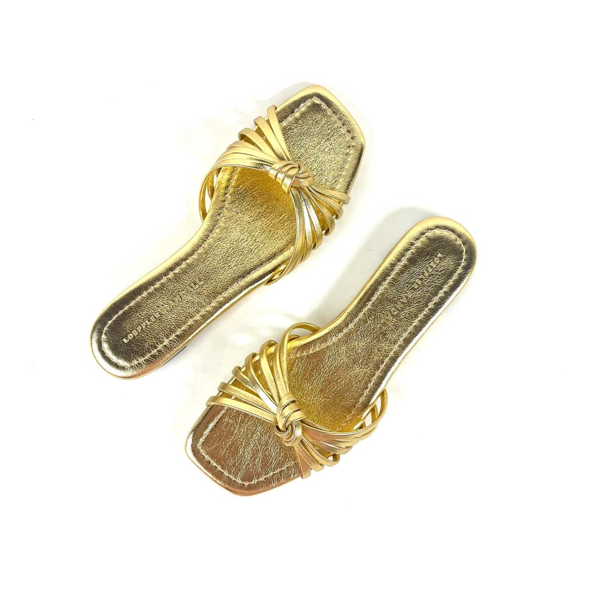 Loeffler Randall Izzie Knotted Sandal - Gold - Image 6 of 7