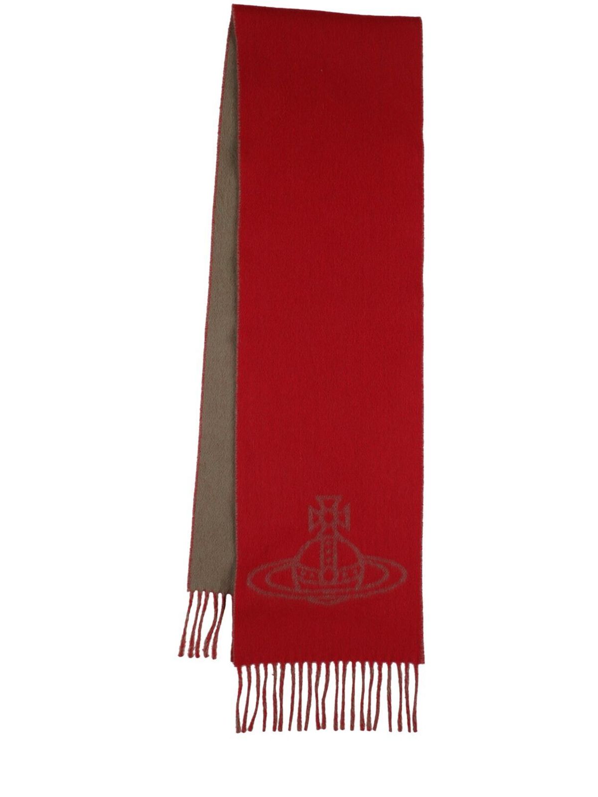Vivienne Westwood Bouble Face Orb Wool Scarf | Garmentory