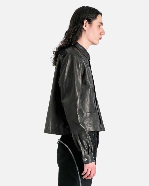Rick Owens Alice Strobe Shirt - Black | Garmentory