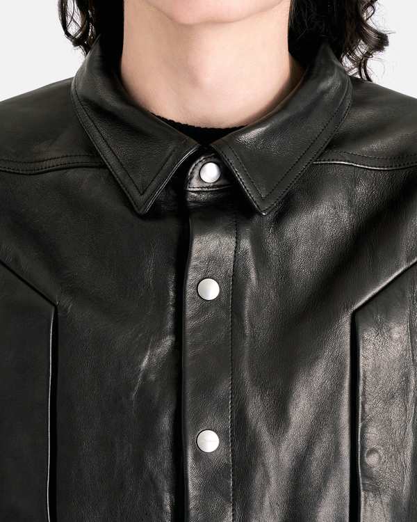 Rick Owens Alice Strobe Shirt - Black | Garmentory