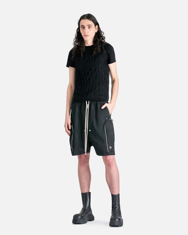 Rick Owens Bauhaus Bela Shorts - Black | Garmentory