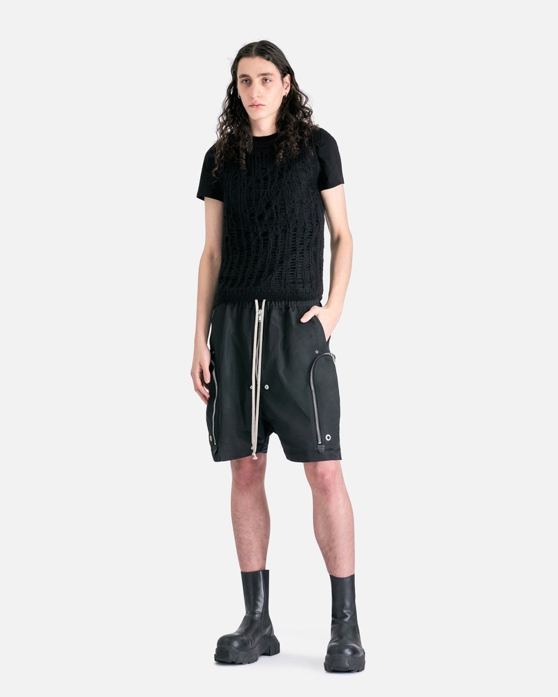 rick owens FW20 OLX bela shorts サイズ50 RICK OWENS Hollywood Bauhaus Bela Shorts Black - Wrong Weather