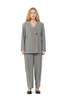 Ganni Herringbone Suiting Boxy Blazer - Frost Gray - Thumbnail 4