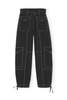 Ganni Light Slub Pants - Black - Thumbnail 4