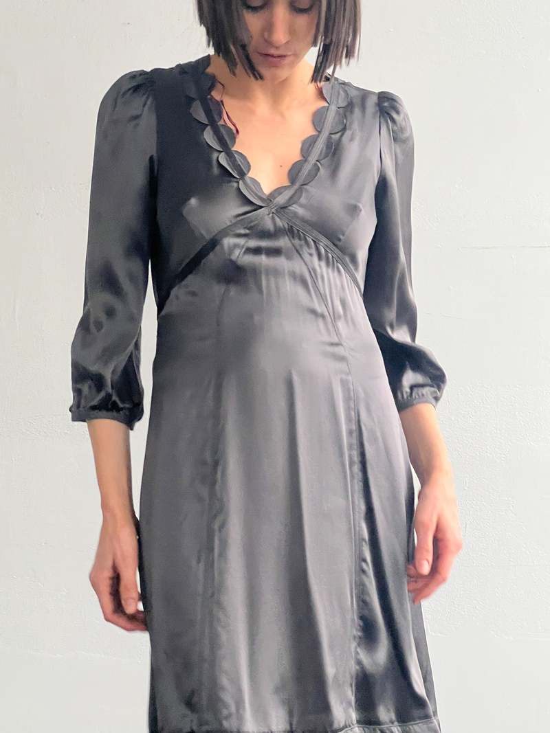 cacharel silk dress Nwt Cacharel Silk Ikat Print Dress Chic 1960s 60s Style