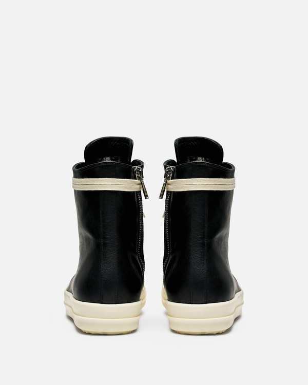 Rick Owens Ramones Sneakers - Black/Milk | Garmentory