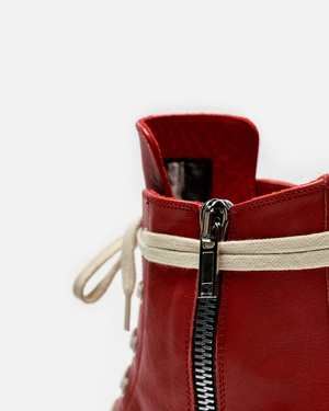Rick Owens Ramones Sneakers - Cardinal Red/Milk | Garmentory
