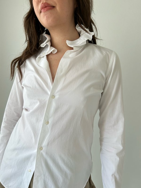 Ralph lauren sales ruffle shirt