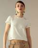 Cynthia Rowley Distressed Tee - White - Thumbnail 2