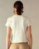 Cynthia Rowley Distressed Tee - White - Thumbnail 3