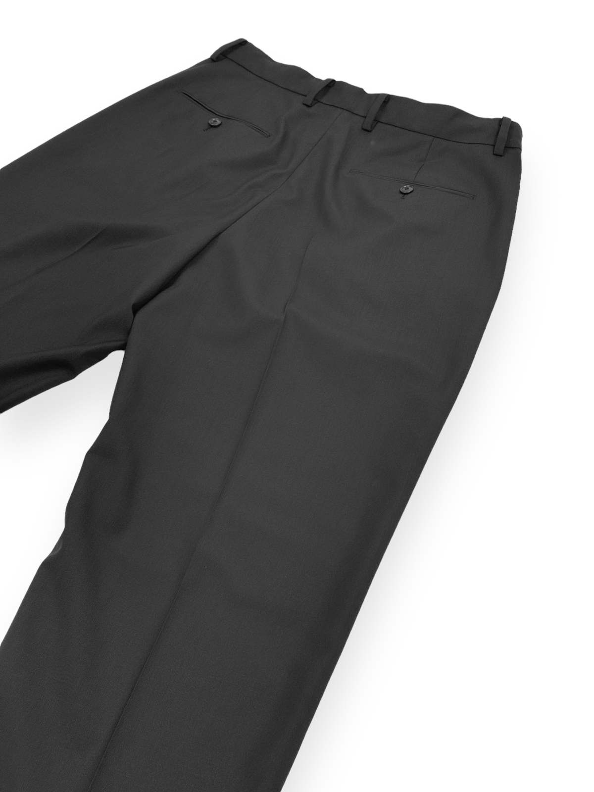 Goldwin WOOL X BAMBOO ONE TUCK PANTS - Black | Garmentory